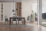 Enza Home Furniture BC Cordell Dining Room Table Chair Set in Modern Dining Room