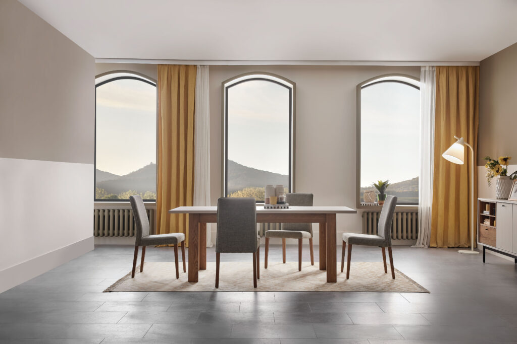 Enza Home Furniture BC Loreto Dining Room Table Chair Set in Modern Dining Room