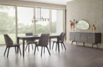 Enza Home Marion Dining Table Set —seats four with tapered legs