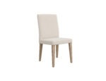 Enza Home Furniture BC Paloma Dining Chair Beige with Wooden Legs Model 2
