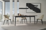 Enza Home Furniture BC Parma Dining Room Table Chair in Modern design space