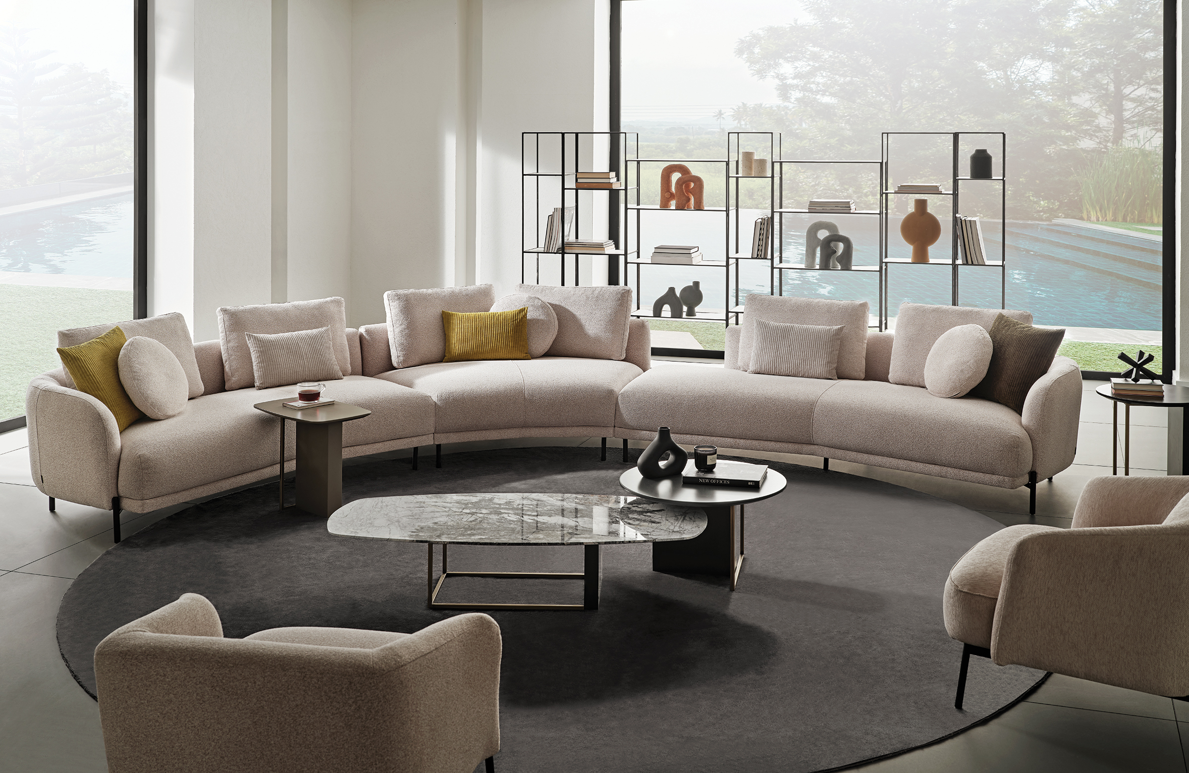 Seoul Corner Sofa Modular - large spaces modern interior design