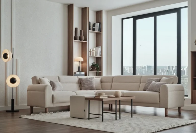 Paloma Corner Sofa - natural colour living room trend by Enza Home BC