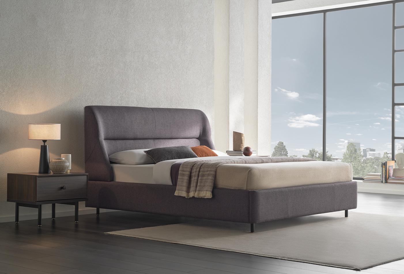 Parma Queen size bed with storage space bedding furniture by Enza Home