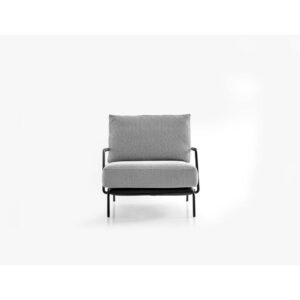 Manila Armchair black metal legs by Enza home furniture BC